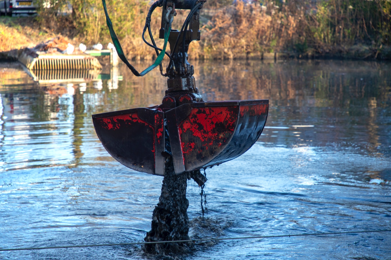 Baggerwerkzaamheden in water